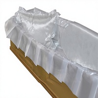 Ensemble de doublure en satin pour cercueil de style européen chinois avec matelas et couverture de cercueil Capitons - Accessoires de cercueil