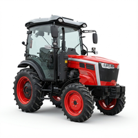 Tracteur à roues ATK 75HP 4WD avec moteur QUANCHAI COC E-Mark homologué pour la route en France, fermes équestres (multifonctionnel)