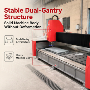 AiTao Dual Spindle CNC <b>Stone</b> Engraving <b>Machine</b> Foam Ceramic Marble Granite Carving CNC Router For <b>Stone</b> Processing - Product Image 3