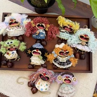 工厂手工制作天然疗愈饰品手工制作的印尼果壳娃娃挂铃种子串袋声音疗法礼物