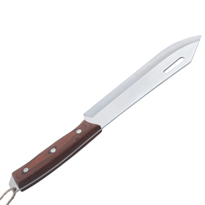 Cuchillo de Carnicero Forjado de Acero Inoxidable de 10 Pulgadas con Mango de Madera, Cuchillo de Acero Hecho a Mano para Trinchar Carne - Product Image 3