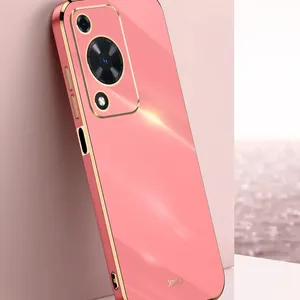 XINLI 6D Square Electroplating Color TPU Bumper Slim Phone Case For Huawei Enjoy 70 Fashion Back Cover