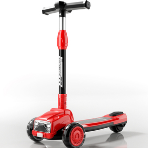 Trottinettes pliables à <span class=keywords><strong>3</strong></span> roues pour enfants, style très populaire, avec roues lumineuses LED et pédales musicales, pour garçons et filles de <span class=keywords><strong>3</strong></span> à 12 ans - Product Image 2