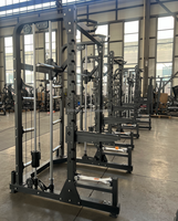Machine Smith multifonction et rack à squats, équipement de musculation professionnel à charge par disques pour entraînement complet du corps