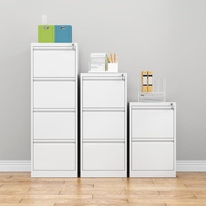 Modern Style Home Office Adjustable Metal 2-<b>Drawer</b> Steel Filing Cabinet Key Lock Customized RAL Color Pre-assembled Desk <b>Storage</b> - Product Image 3