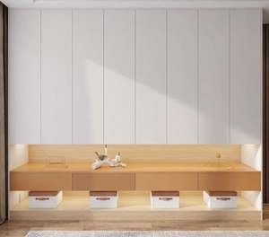 Armario de dormitorio moderno y personalizado de fábrica, puerta de madera maciza, portátil y ajustable para uso en muebles del hogar - Product Image 3