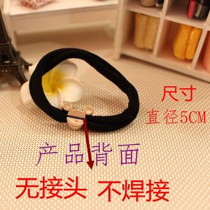 Coleteros de Pelo Estilo Coreano con Dijes de Diamantes de Imitación, Alta Elasticidad, Sin Costuras, para Uso Casual - Product Image 2