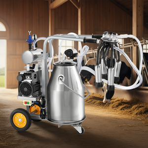 Db Electric <b>Cow</b> <b>Milking</b> <b>Machine</b> 25L 304 Stainless Steel Automatic Pulsation Vacuum Milker Portable For <b>Cows</b> - Product Image 2