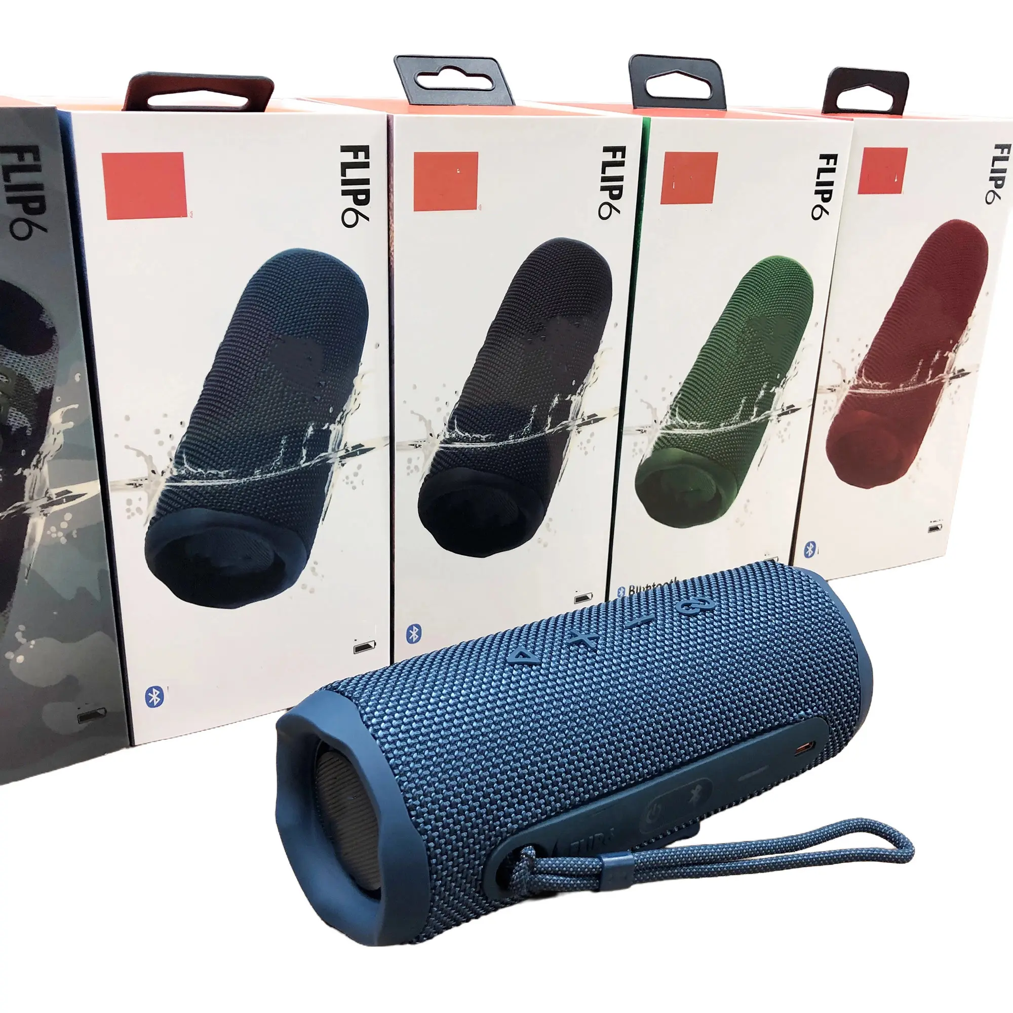 2024 alto-falantes de som estéreo baixo Flip 6 de venda quente subwoofer portátil sem fio TWS alto-falantes Flip6