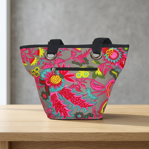 Sac de sport et de plage pour femme en coton premium, couleur unie, avec logo personnalisé, fermeture ouverte, petit sac fourre-tout portable automne-hiver - Product Image 2