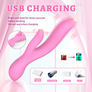 Vibrador de Conejo de Doble Cabeza de Silicona Suave Ylove, Estimulador de Punto G y Vagina para Mujeres - Product Image 3