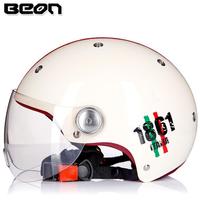Casco de Motocicleta ABS con Certificación 3C, Unisex, Medio Casco, Universal para Todas las Estaciones, para Scooter Eléctrico/Motocicleta B103