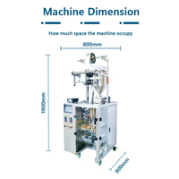 Machine de remplissage et de scellage verticale entièrement automatique à servo pour sachets de forme irrégulière, idéale pour sauces alimentaires, sirops et masques capillaires