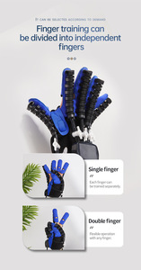 Gants de rééducation robotique intelligents électriques Appareil d'entraînement à cinq doigts Masseur de récupération des mains - Product Image 4