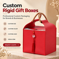 Sac de luxe portable en cuir PU, grand et petit, pour ensemble de vin de mariage, boîte cadeau, emballage de bonbons, sac-boîte en cuir PU