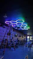 SUEZ Professional Car Care RGB Hexagon Lights LED Workshop Light
