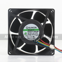 Sunon 5V 24V 48V DC 12V 6.1W AC EC 8038 80X80X38MM 8CM Haut Volume d'air Onduleur Serveur Four-wire MF80381V1-D000-M99 Ventilateur De Refroidissement