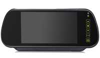 Monitor de espejo retrovisor de coche con pantalla mimética de 6,5 pulgadas Monitor de botón táctil de 12V 24V para vehículo