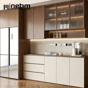 Portes d'armoires de <span class=keywords><strong>cuisine</strong></span> modernes en chêne miel, armoires de <span class=keywords><strong>cuisine</strong></span> en bois massif, idées d'armoires de <span class=keywords><strong>cuisine</strong></span> compactes pour petites cuisines - Product Image 6