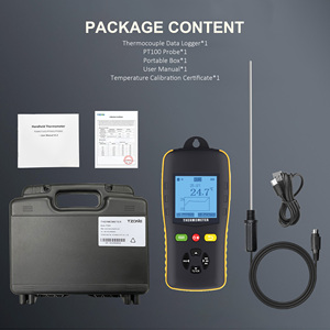 مسجل بيانات درجة الحرارة Tzone PTD601، مقياس حرارة محمول صناعي بمستشعر حراري - Product Image 5