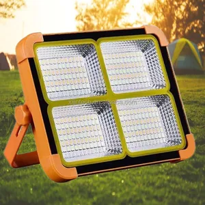 Acampamento ao ar livre recarregável Led Lanternas Luz Camping Lâmpada Led Luz Solar Camping Lanterna/inundação solar luz