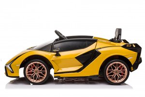 รถยนต์ไฟฟ้าสำหรับเด็ก EU Warehouse รุ่น Lamborghini Sian สีเหลือง ผลิตจากพลาสติก สำหรับ<span class=keywords><strong>เด็ก</strong></span>อายุ 2-14 ปีขึ้นไป ใช้ได้ทั้ง<span class=keywords><strong>เด็ก</strong></span>ชายและ<span class=keywords><strong>เด็ก</strong></span>หญิง - Product Image 4