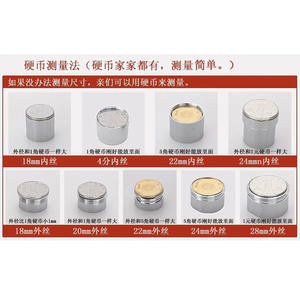 Robinet de bidet anti-éclaboussures en cuivre avec bec universel et filtre rotatif, petit aérateur, accessoires économiseurs d'eau - Product Image 6