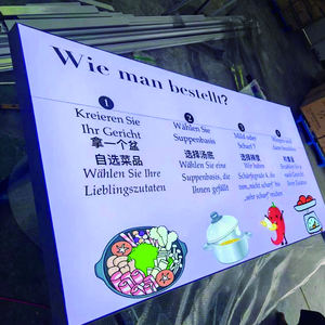 กล่องไฟแอลอีดีแบบไม่มีกรอบสำหรับตกแต่งภายใน พิมพ์ลายยูวีบนฟิล์มนุ่ม พร้อมไฟส่องสว่างสำหรับโฆษณา - Product Image 2