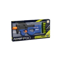 Pistolet à balles molles P90 à éjection manuelle, lanceur de fléchettes en mousse plastique, jouet de tir réaliste, jeu d'extérieur, cadeau pour enfants et adultes