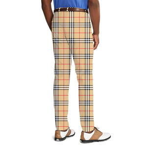 <span class=keywords><strong>Pantaloni</strong></span> da Golf Casual a vita alta da uomo con motivo personalizzato <span class=keywords><strong>pantaloni</strong></span> lunghi Chino <span class=keywords><strong>bianchi</strong></span> con fodera incorporata e stampa bandiera - Product Image 4