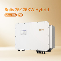 Pack HV modulaire LiFePO4 à refroidissement par air 200-400 kWh, onduleur hybride Solis 100-125 kW avec prise en charge parallèle pour stockage commercial moyen