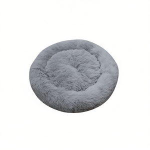 Cuccia per Cani di Lusso in Velluto Pavone 75*75CM Grigio YM4281A - Product Image 2