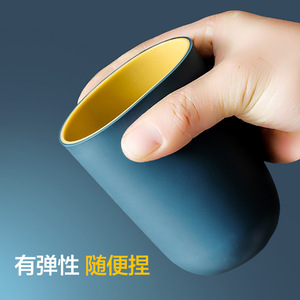 Vaso simple de dos tonos para enjuague bucal, para exportación, vaso de plástico liso para cepillos de dientes, vaso para cepillarse los dientes. - Product Image 2