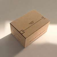 Recycelbare Kraftpapier-Box Wellpappe-Versandverpackung Box mit Abreißstreifen Versandkartons für Kleinunternehmen