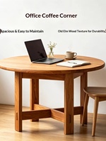 Table à manger rustique en bois massif 4 places, style ancien en bois d'orme, pour les chambres d'hôtes, les petits appartements, les salons, la maison