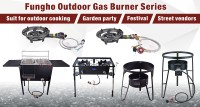 Friteuse à gaz à brûleur unique au propane, pot en aluminium de 30 litres, légère et portable, pour la cuisson en plein air, en fonte, pour le camping