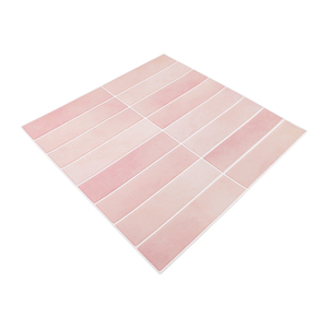 Pink Self Adhesive Wall <b>Tiles</b> Kitchen <b>Backsplash</b> 3D PU Gel Mosaic Sticker for Home Decor - Product Image 5