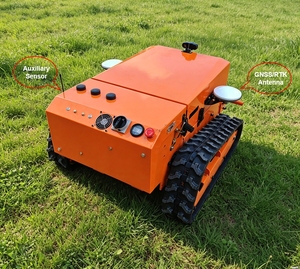 Nouvelle tondeuse à gazon chenillée monocylindre 2026 avec navigation GPS, télécommande, démarrage électrique à batterie et largeur de coupe de 500/800 mm - Product Image 2