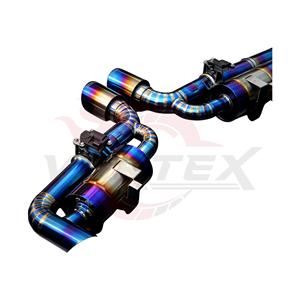 Silencieux à valve en titane bleu personnalisé Vortex Global Market pour Porsche 718 Boxster Cayman 2.0T 2.5T, assemblages de production en série - Product Image 6