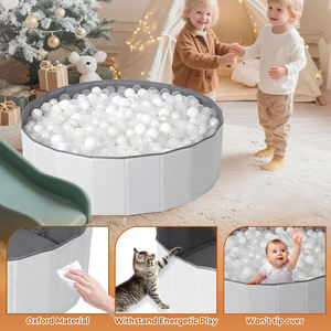 Piscine à balles pliable et robuste pour bébés, tout-petits, chiens, chats, enfants, garçons, filles, festival - Product Image 4