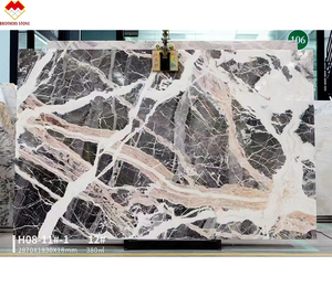 Ảo Ice grey phiến đá cẩm thạch với màu đỏ và trắng tĩnh mạch mờ sọc xám gạch đá cẩm thạch cho tường sàn đá tự nhiên slab - Product Image 5