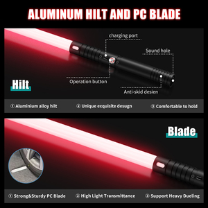 <span class=keywords><strong>Sabre</strong></span> laser pour enfants, LED lumineux, son de combat, idéal pour cosplay et fêtes, rechargeable, en métal, vente en gros, directement de l'usine, personnalisable en vrac - Product Image 2