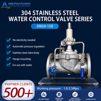 Série de vannes de régulation d'eau en acier inoxydable 304 résistantes aux hautes températures HY Manufacturing Factory OEM