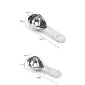 ช้อนตวงกาแฟสแตนเลสขนาด1ช้อนโต๊ะ15มล./2ช้อนโต๊ะ30มล. กระจกขัดเงาสีเงิน - Product Image 4