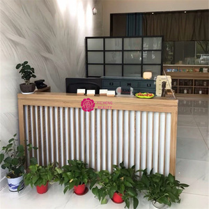 Yicheng Beauty Modern Simple Coffee Shop Checkout per parrucchieri negozio di abbigliamento femminile azienda Reception Bar Design personalizzazione - Product Image 3