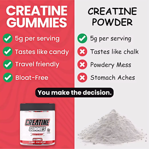 Bonbons gélifiés à la créatine monohydrate sans sucre pour adultes - Certifiés Halal - Marque privée - Complément pré-entraînement pour la croissance musculaire - Product Image 3