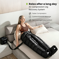 Bottes de compression, pantalons de récupération à compression d'air, masseur de jambes à 8 chambres et 6 modes pour soulager les douleurs musculaires