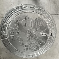 Couvercle de manhole antidérapant et résistant aux chocs pour zone piétonne