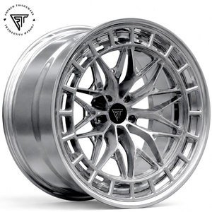 Nouvelles jantes sport légères en alliage d'aluminium 6061-T6, 17-24 pouces, 5x112, 5x114.3, 5x120, forgées sur mesure, finition chromée, 25 mm, 20 mm - Product Image 6