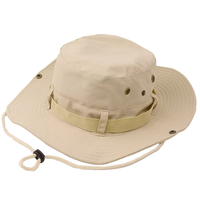 Chapeaux de pêcheur personnalisés avec cordon, large bord, coton uni, broderie, chapeau seau